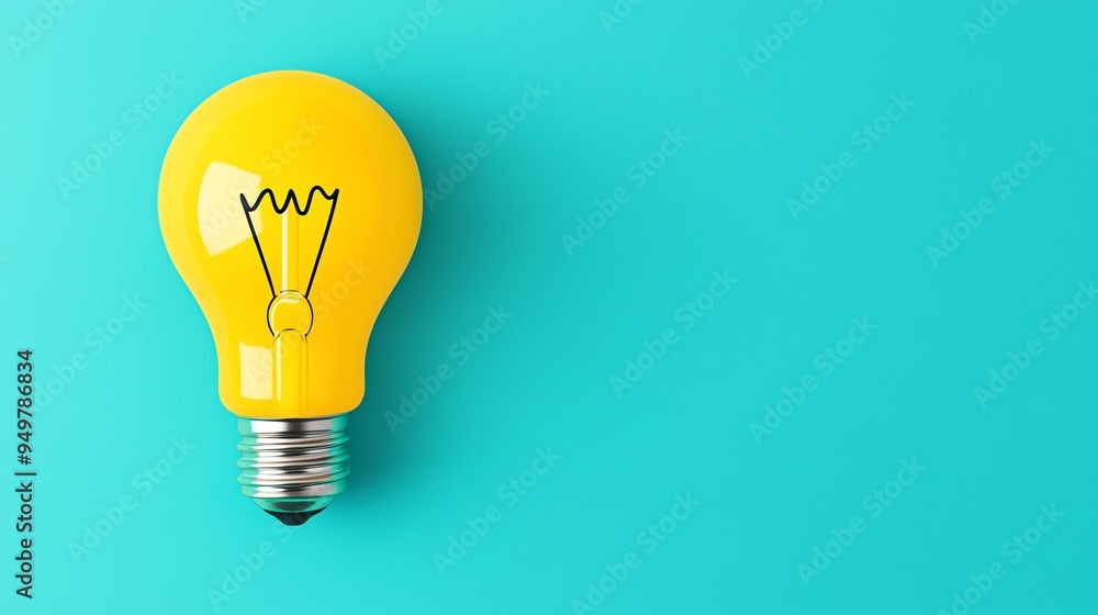 Creator sketching with bulb of ideas, flat design illustration Creator sketching with bulb of ideas, flat design illustration