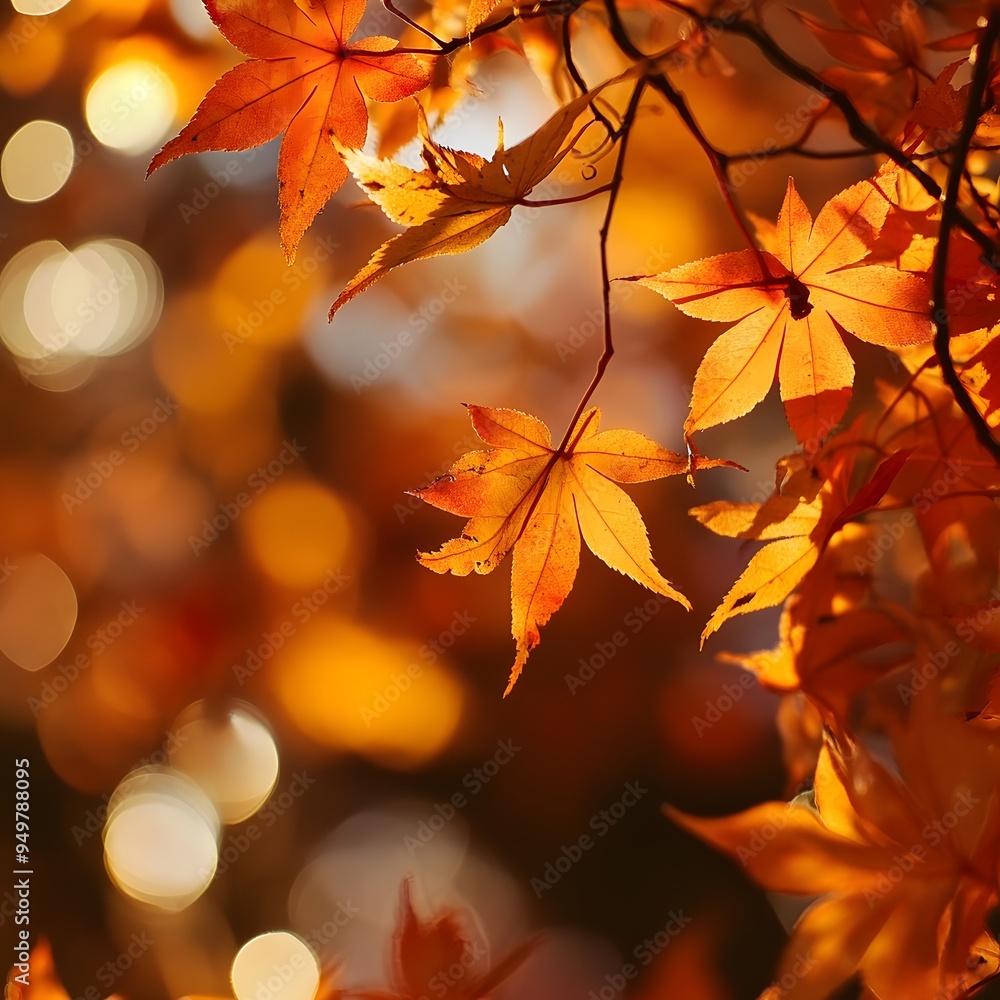 Fall Leaves Maple Leaf Boquet autumn Scenery, Generative AI Fall Leaves Maple Leaf Boquet autumn Scenery, Generative AI