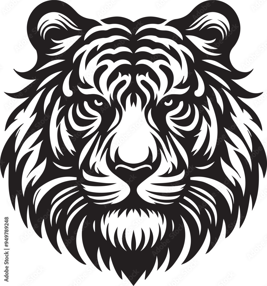 Tiger head vector style logo icon Tiger head vector style logo icon
