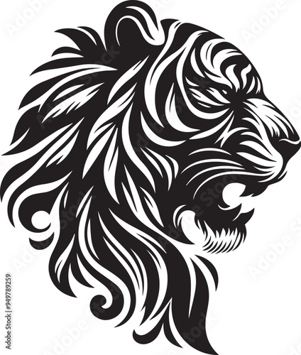 Wallpaper Mural Tiger head vector style logo icon Torontodigital.ca