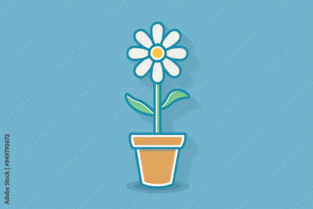 Filled outline Flower in pot icon isolated on blue background. Plant growing in a pot. Potted plant sign. Vector.
Filled outline Flower in pot icon isolated on blue background. Plant growing in a pot. Potted plant sign. Vector.