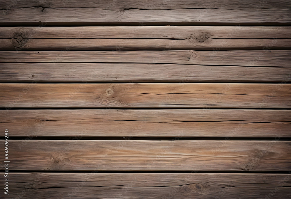 Fototapeta premium Weathered wood planks brown 