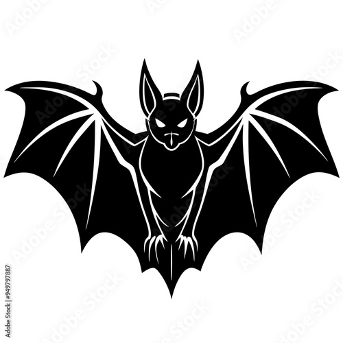 Bat Silhouette Black Vector