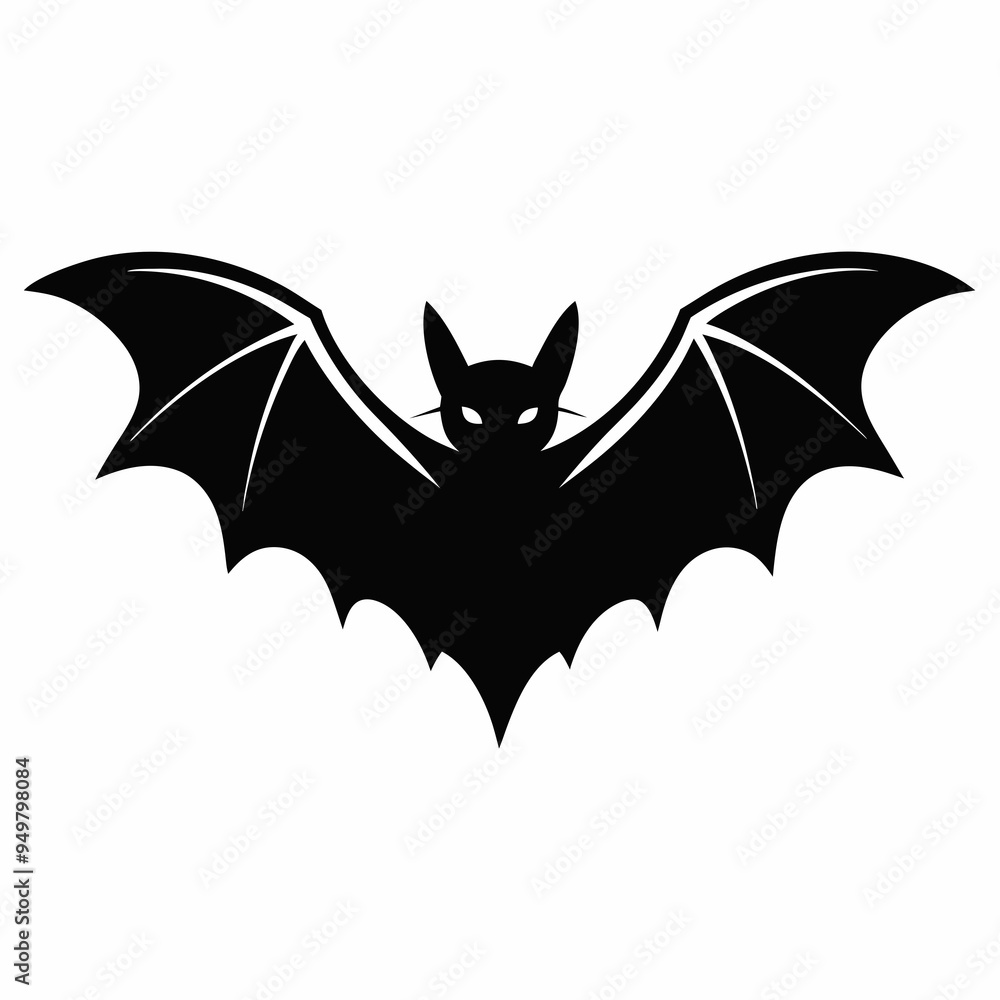 Bat Silhouette Black Vector Bat Silhouette Black Vector