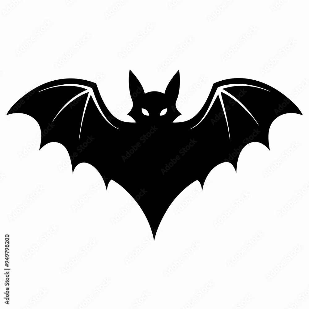 Bat Silhouette Black Vector Bat Silhouette Black Vector