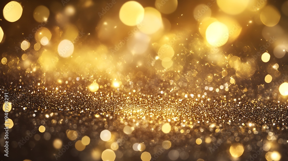 Golden Glitter Abstract Background Golden Glitter Abstract Background