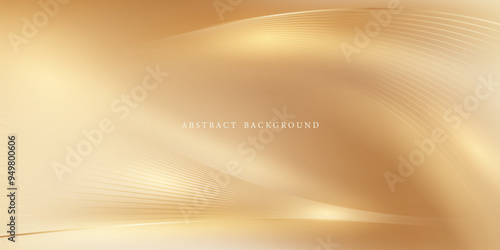 golden abstract background with luxury vector illustration