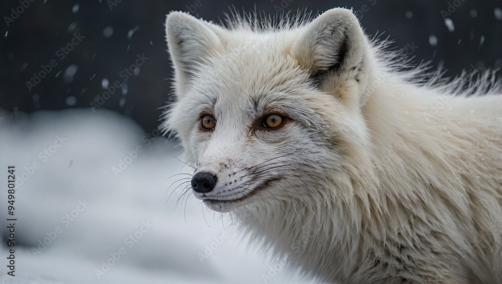 red fox in the snow