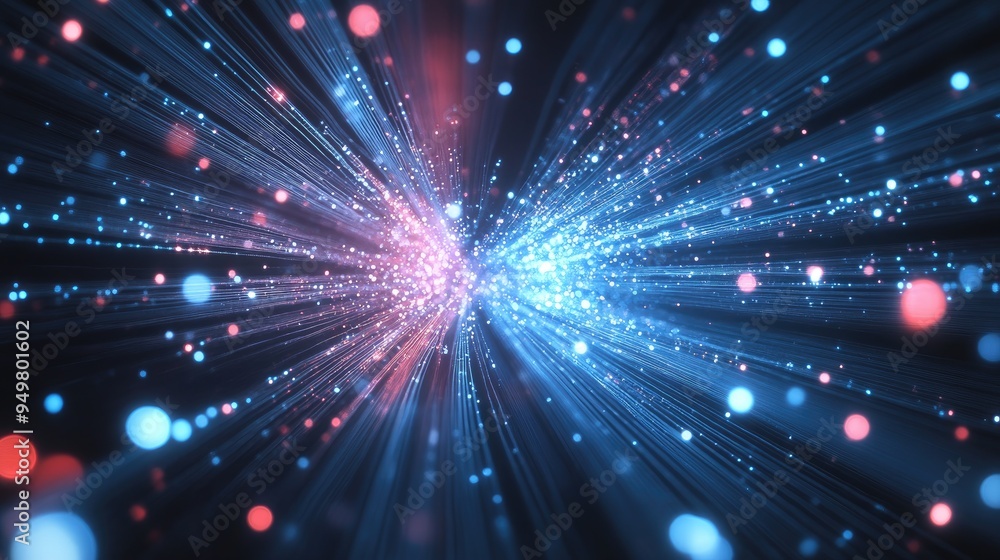 Fiber optic communication networks, visualizing light transmission, data pulses, and advanced connection systems Fiber optic communication networks, visualizing light transmission, data pulses, and advanced connection systems