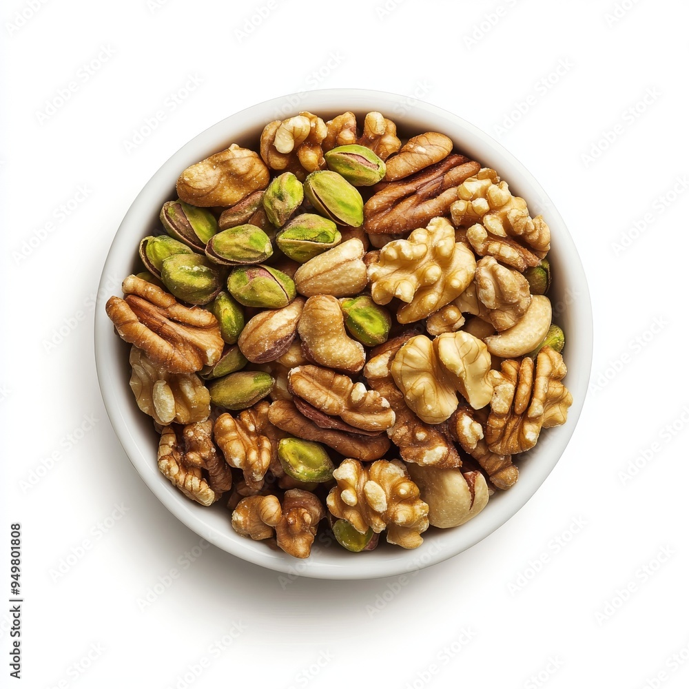 A transparent background with an almond shelled bowl of nuts A transparent background with an almond shelled bowl of nuts