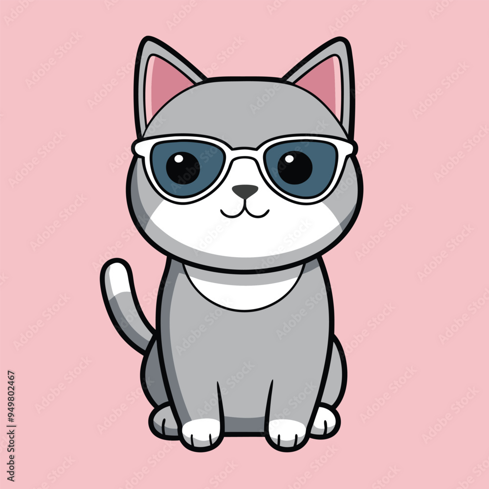Cat Vector Cute Illustration on Solid Background , Cat png image Cat Vector Cute Illustration on Solid Background , Cat png image