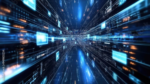 Wallpaper Mural Telecommunication communication technology, illustrating innovative devices, data processing, and advanced connectivity Torontodigital.ca