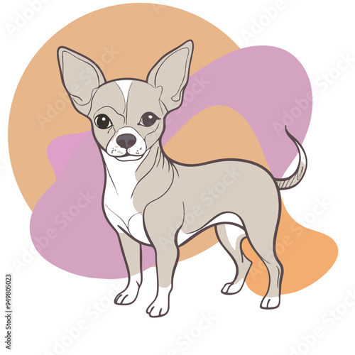 Chihuahua design and vector art.
