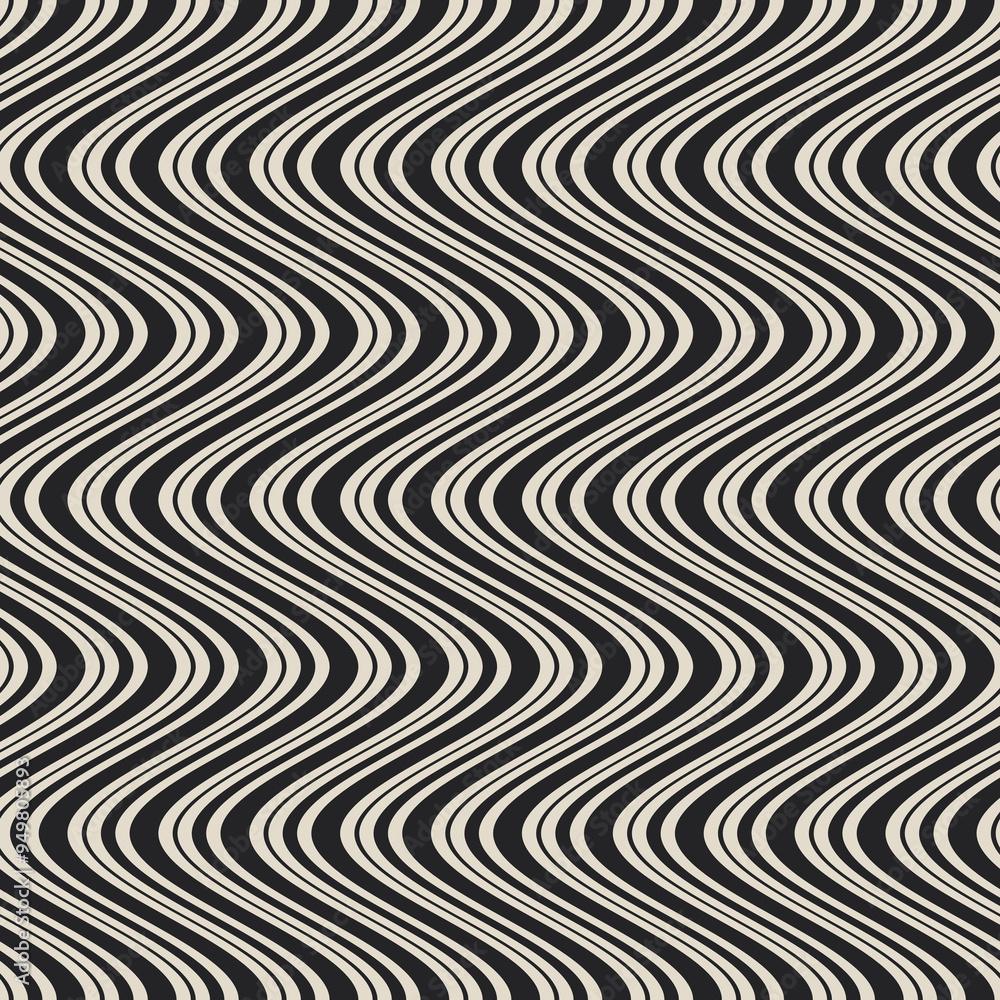 Monochromatic print with wave lines. Texture for textile, paper, wrapping, bedding, blankets. Monochromatic print with wave lines. Texture for textile, paper, wrapping, bedding, blankets.