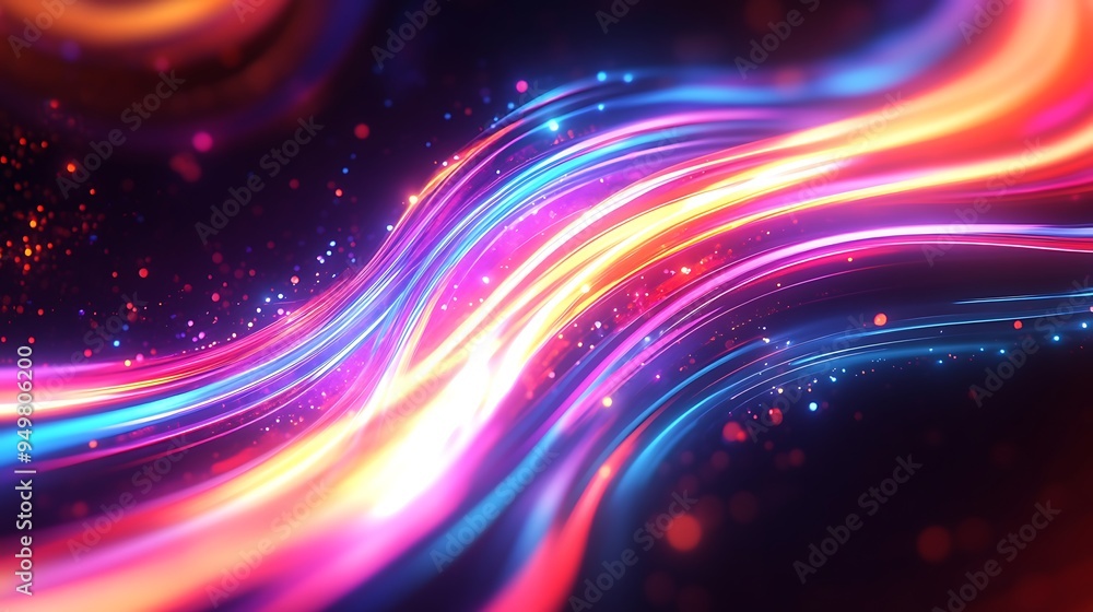Abstract Digital Art with Vibrant Colors Abstract Digital Art with Vibrant Colors