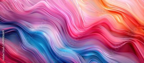 Abstract Colorful Waves Background