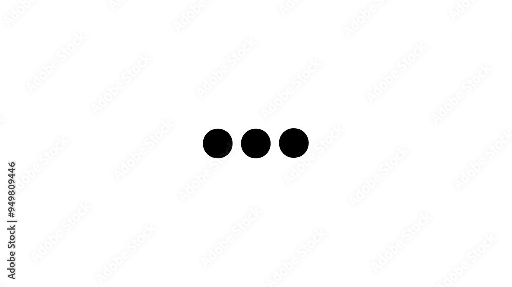 Typing loading dots animation on white background. Typing loading dots animation on white background.