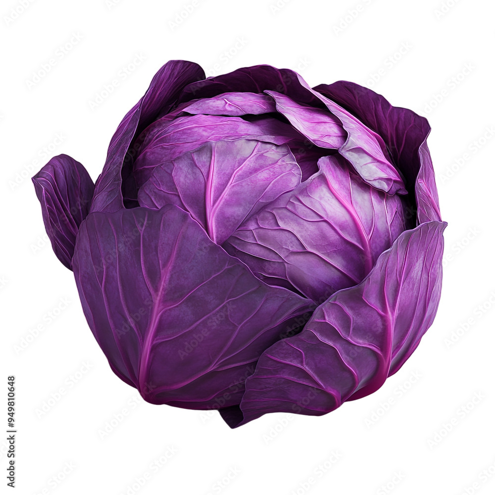 Fresh Purple Cabbage Isolated on Transparent Background for Natural and Organic Food Illustrations Fresh Purple Cabbage Isolated on Transparent Background for Natural and Organic Food Illustrations