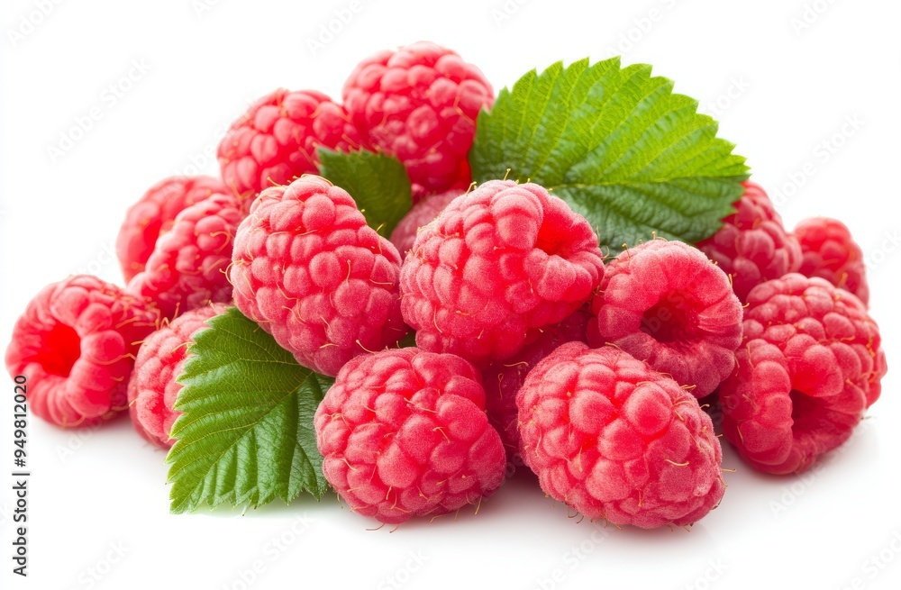 PNG format of raspberry with a leaf on transparent background. PNG format. Full depth of field image of raspberries. PNG format of raspberry with a leaf on transparent background. PNG format. Full depth of field image of raspberries.