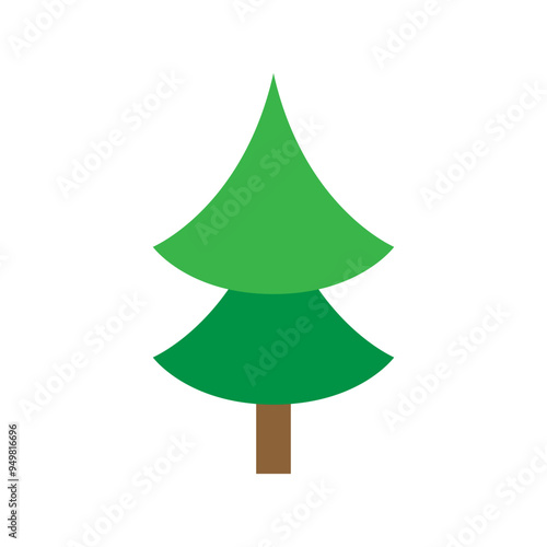 Tree icon vector. Plant illustration sign. Garden symbol or logo.