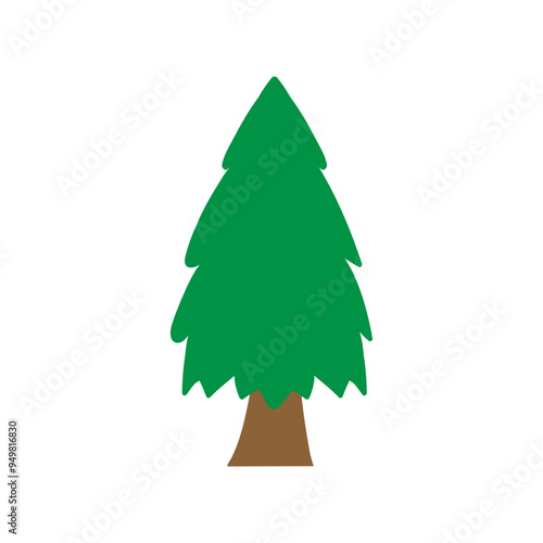 Tree icon vector. Plant illustration sign. Garden symbol or logo.