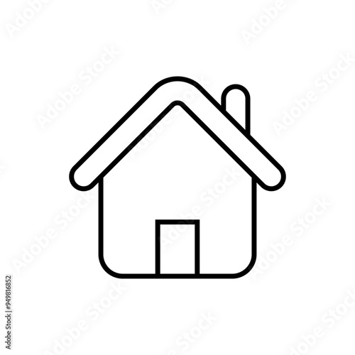 Hostel icon vector. Home illustration sign. House symbol or logo.