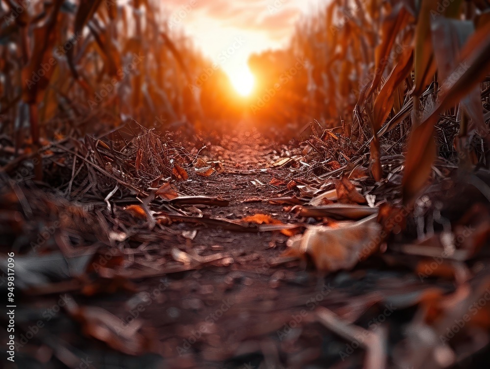 Corn maze with tall stalks, playful and mysterious, Rustic, Warm tones, Photograph, Autumn adventure Corn maze with tall stalks, playful and mysterious, Rustic, Warm tones, Photograph, Autumn adventure