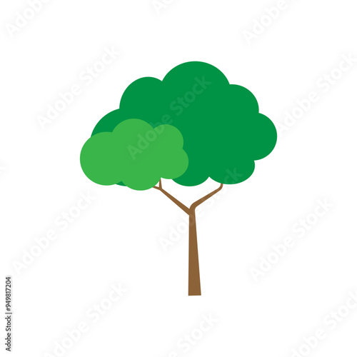 Tree icon vector. Plant illustration sign. Garden symbol or logo.