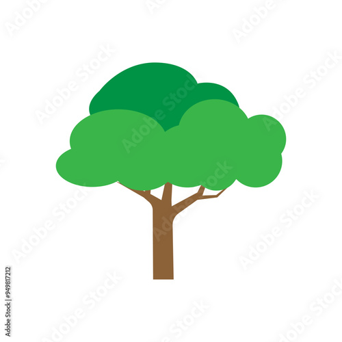 Tree icon vector. Plant illustration sign. Garden symbol or logo.