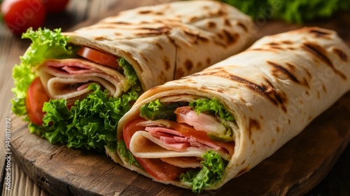 Fresh & healthy club sand on pita