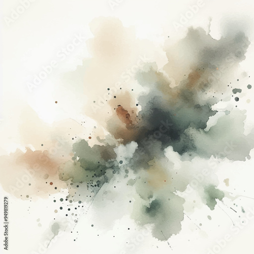 Hand painted watercolor splashes, paper and stone color texture. watercolor abstract background ai generative