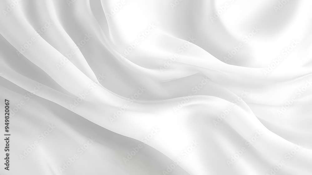 Obraz premium White Silk Fabric Texture