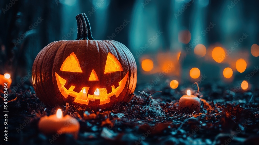 Halloween pumpkin. Jack-o-lantern. Scary orange pumpkin. Halloween pumpkin. Jack-o-lantern. Scary orange pumpkin.