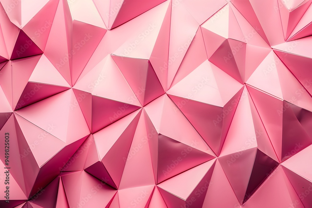 Fototapeta premium pink geometric shapes background
