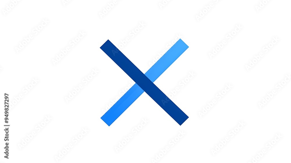 Fototapeta premium Abstract Blue Ribbon Design