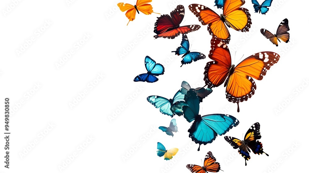 A Colorful Gathering of Butterflies A Colorful Gathering of Butterflies