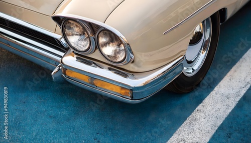 Vintage car headlight