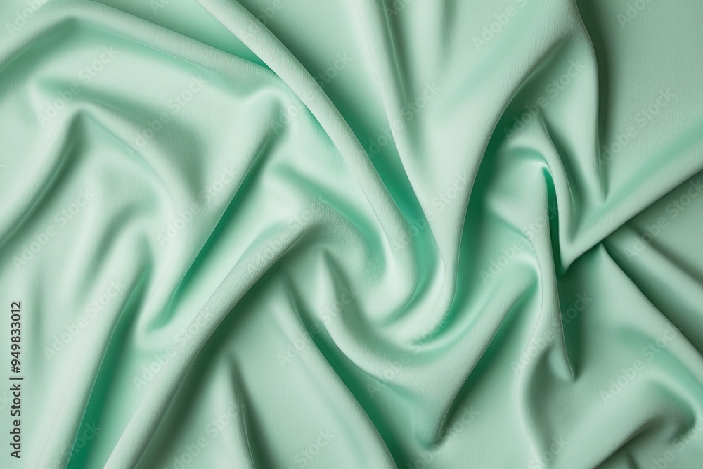 Obraz premium Dreamy Mint Texture: Serene and Gentle Abstract Backdrop for Elegant Fabric and Softness