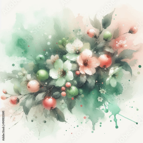 Hand painted watercolor splashes, paper and stone color texture. watercolor abstract background ai generative