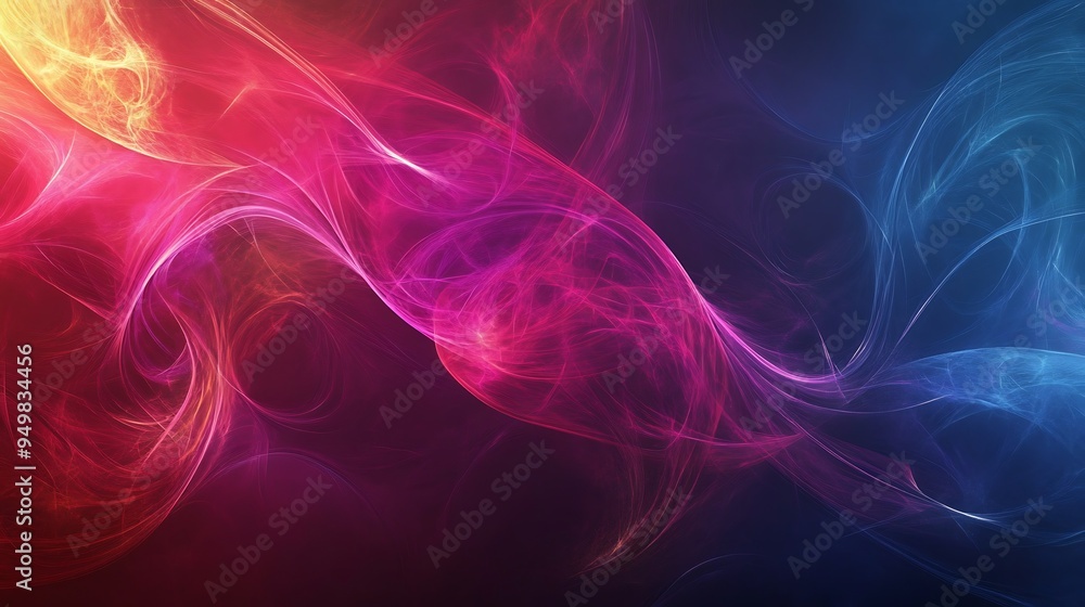 Abstract Background with Glowing Orange Lines Abstract Background with Glowing Orange Lines