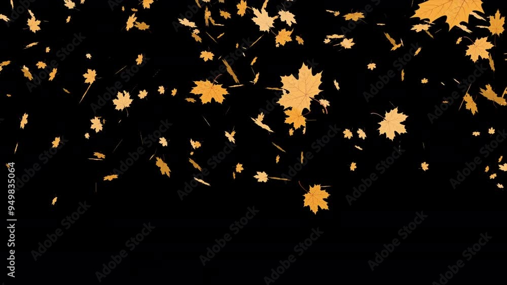 Fall Of Leaves In Autumn 2D Cartoon Animation Fall Of Leaves In Autumn 2D Cartoon Animation