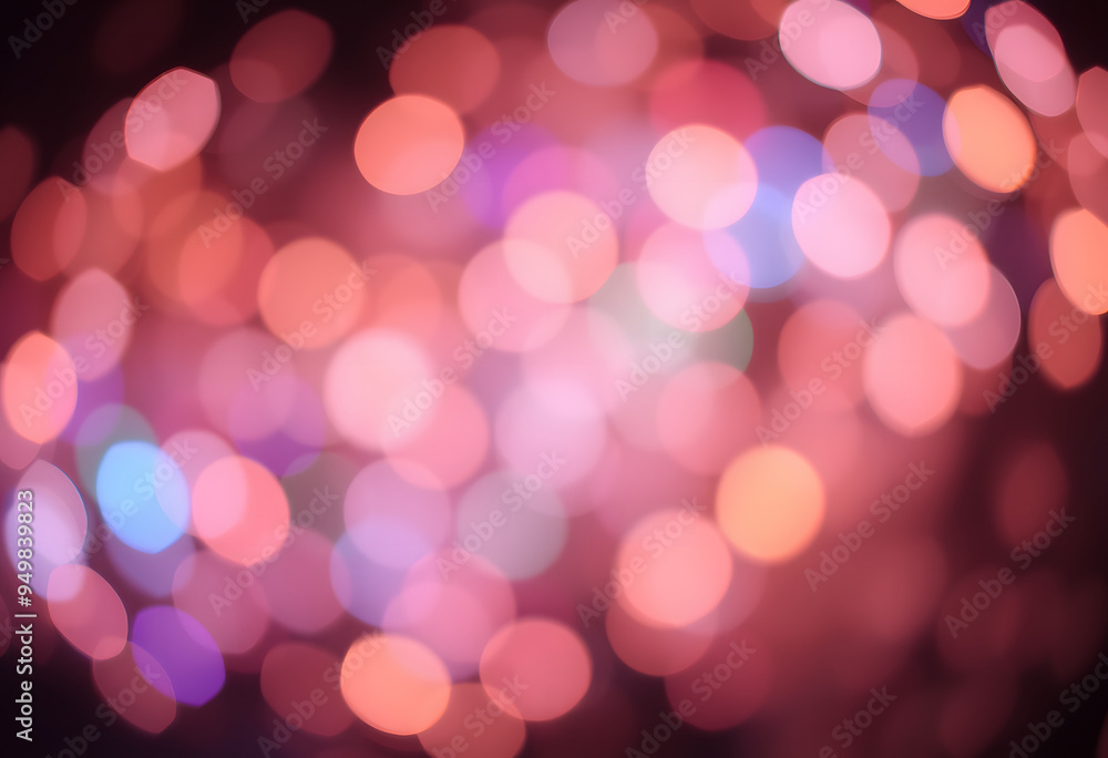 Fototapeta premium Bokeh lights in the dark blur