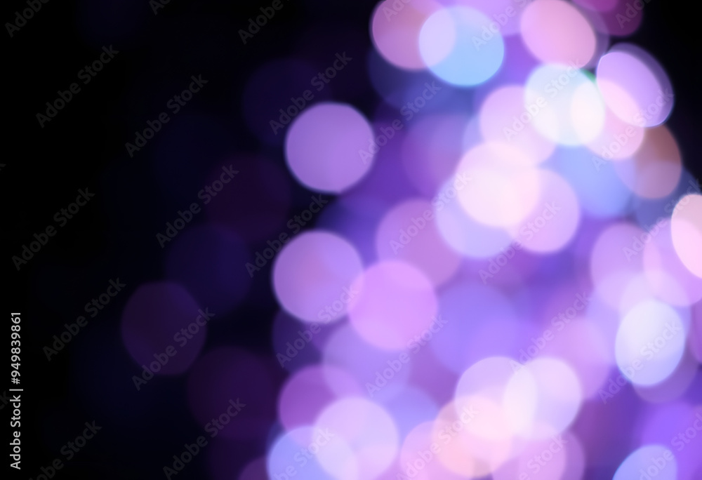 Fototapeta premium Bokeh lights in the dark blur