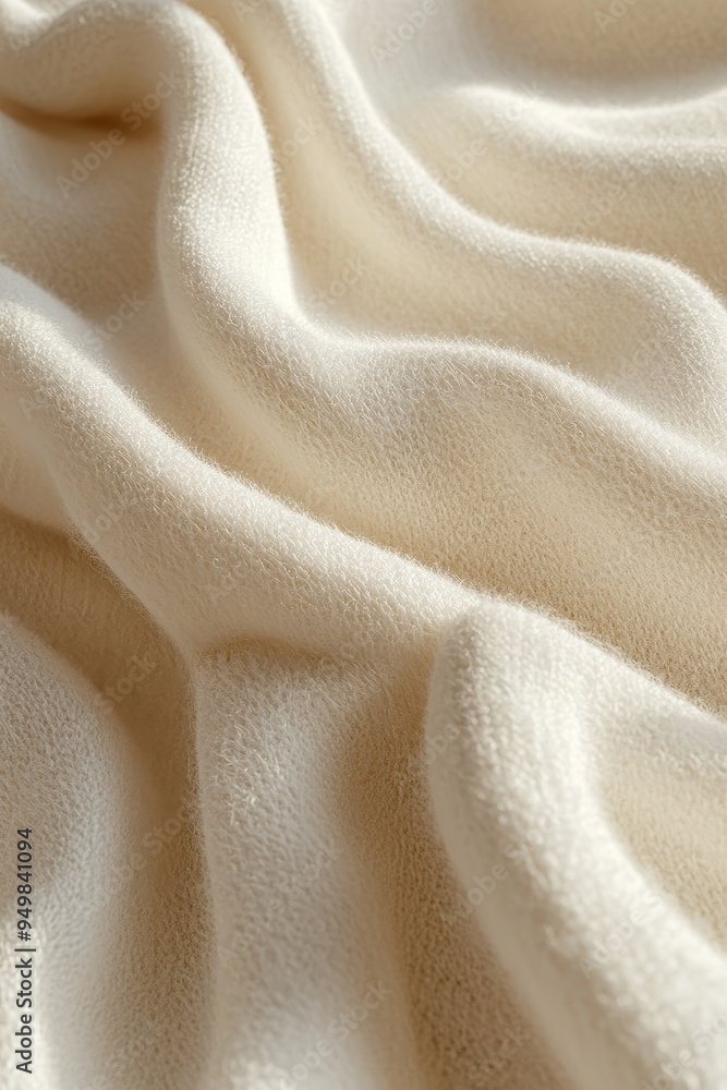 Soft Beige Fabric with Gentle Waves and Textured Surface for Backgrounds and Design Projects Soft Beige Fabric with Gentle Waves and Textured Surface for Backgrounds and Design Projects
