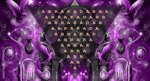 Abracadabra themed wallpaper.