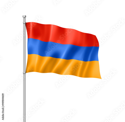 Free Download Armenian flag isolated on white - GFXLoad