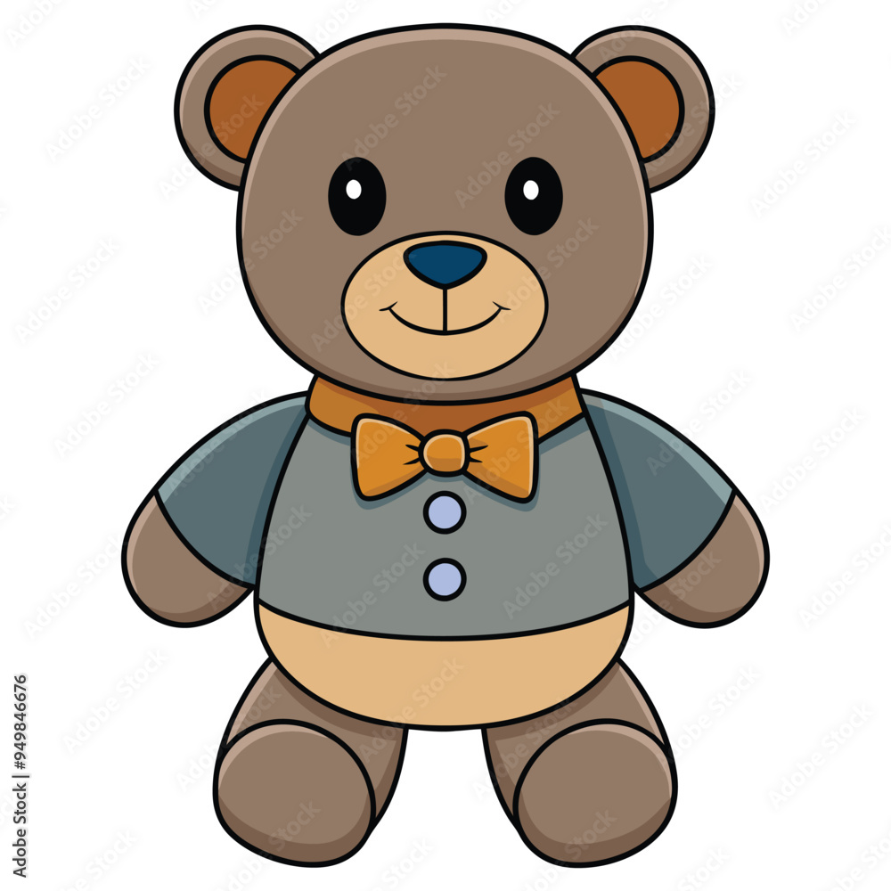 Cute teddy bear doll cartoon vector Cute teddy bear doll cartoon vector