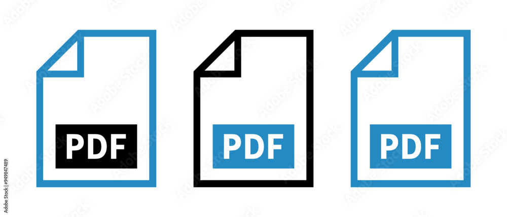 zestaw ikon pliku PDF zestaw ikon pliku PDF