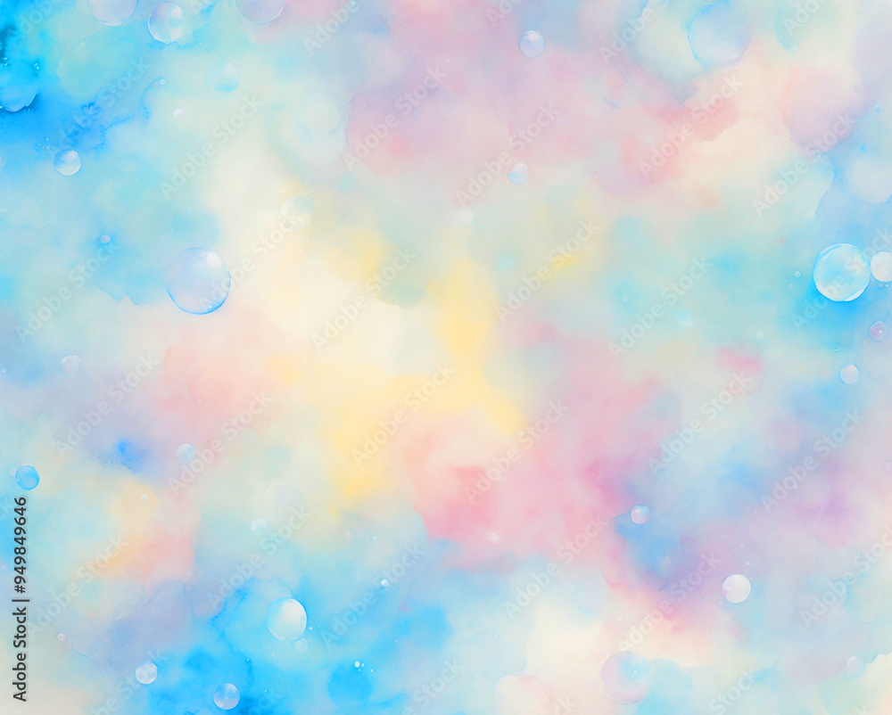 Pastel tone dreamy watercolor wallpaper background graphic,Generative AI Pastel tone dreamy watercolor wallpaper background graphic,Generative AI