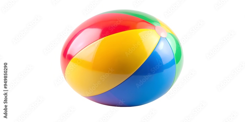Colorful beachball toy isolated on a transparent background or white background. Colorful beachball toy isolated on a transparent background or white background.